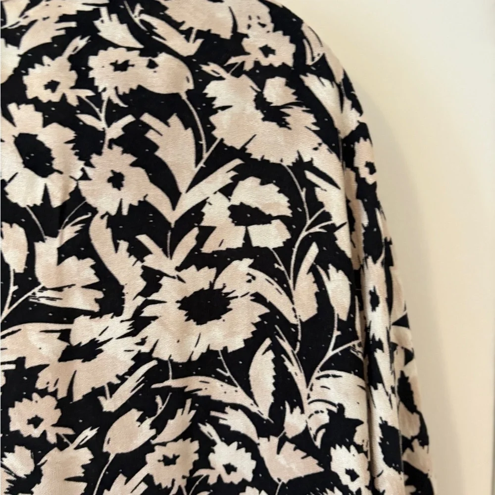 Saltwater LUXE BANKS KIMONO 100% Soft Summer 3/4 Sleeve in Black & White S